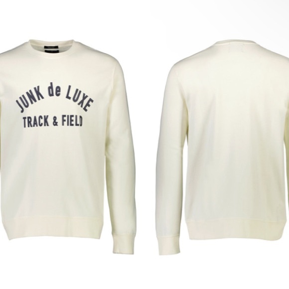 Lindbergh: Junk de LUXE Mens Organic Cotton Logo Sweatshirt - Picture 2 of 6